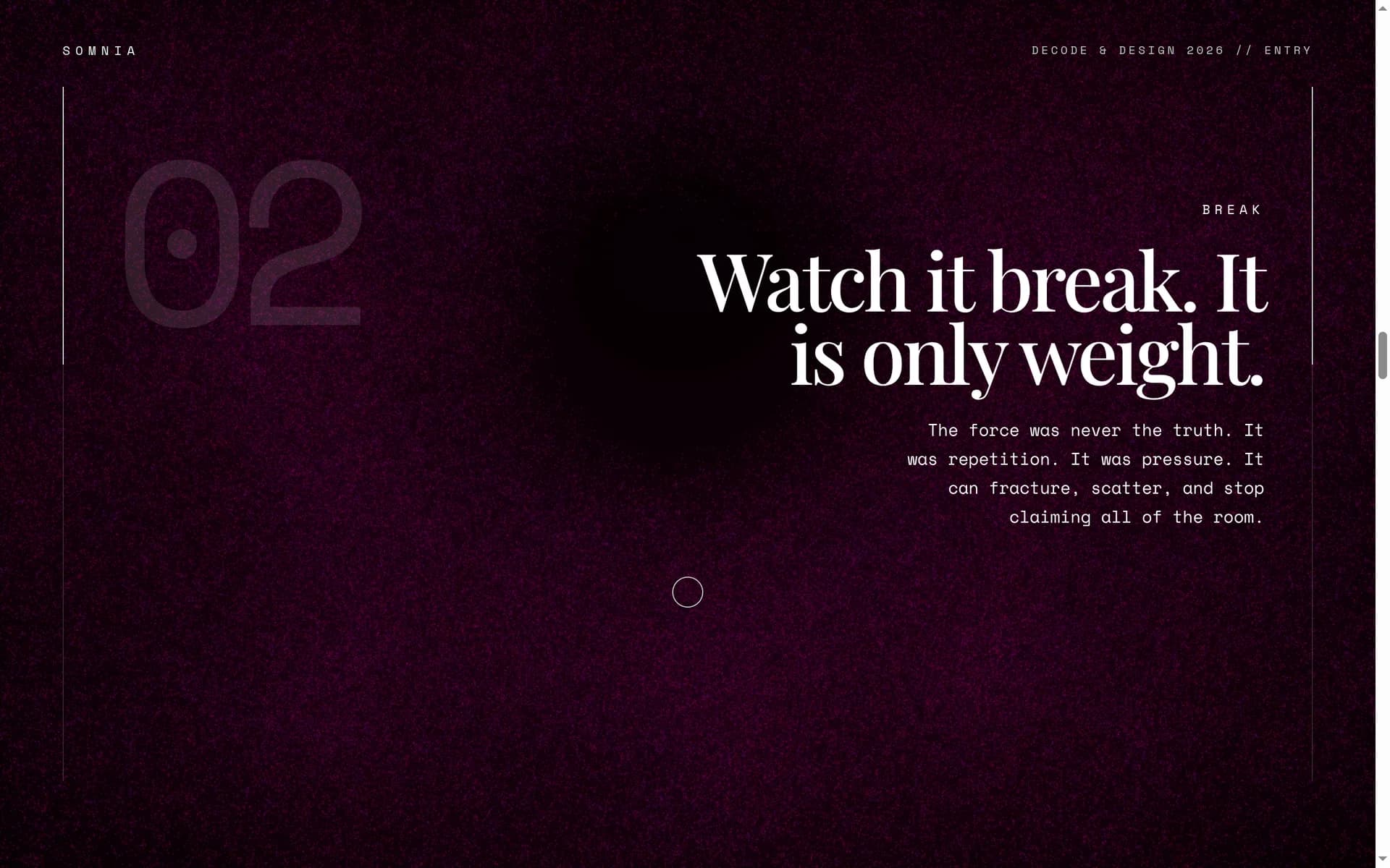 Break chapter: Watch it break. It is only weight.